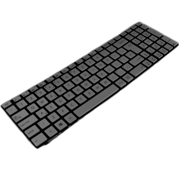 Tastatura Laptop Asus N552 iluminata argintie layout UK