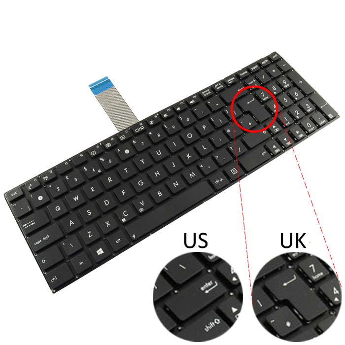 Tastatura Laptop Asus X751L layout UK varianta 3