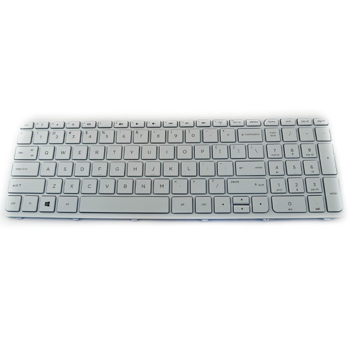 Tastatura Laptop HP-Compaq PAVILION 15-N251SQ alba cu rama - imagine 2