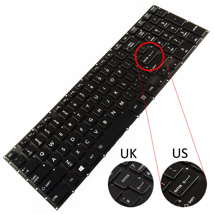 Tastatura Laptop Toshiba Satellite P70-B iluminata