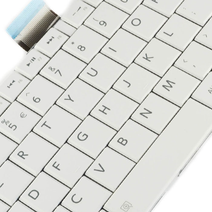 Tastatura Laptop Toshiba Satellite C855 alba - imagine 5