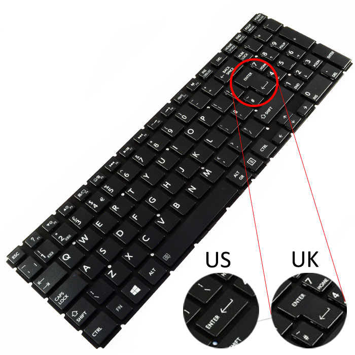 Tastatura Laptop Toshiba Satellite P50-C-17M layout UK