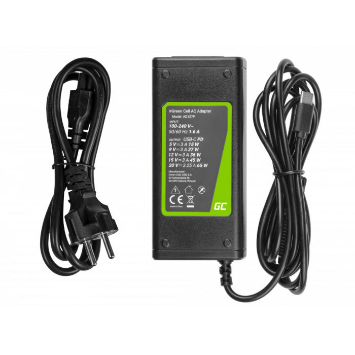 Incarcator Laptop HP 20V 3.25A 65W conector USB Type-C - imagine 2