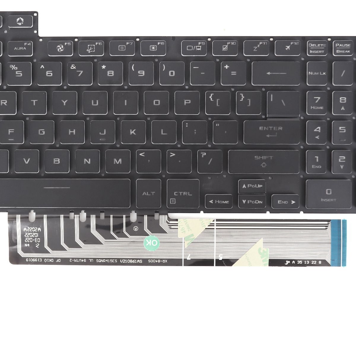 Tastatura Laptop ASUS TUF 3 Gaming FX507ZC iluminata - imagine 5