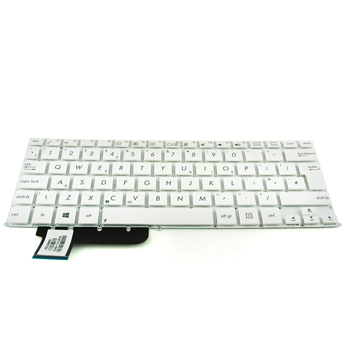 Tastatura Laptop Asus X205T alba layout UK - imagine 2