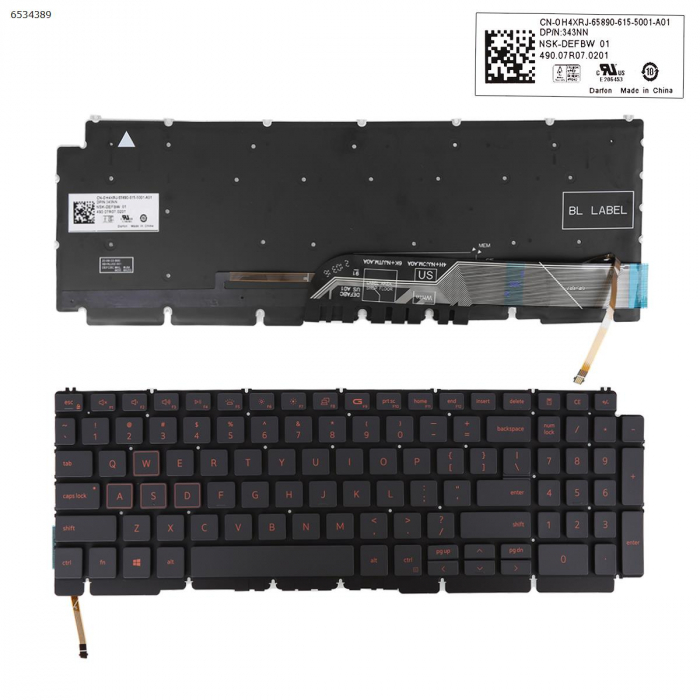 Tastatura Laptop Dell G15 5511 iluminata