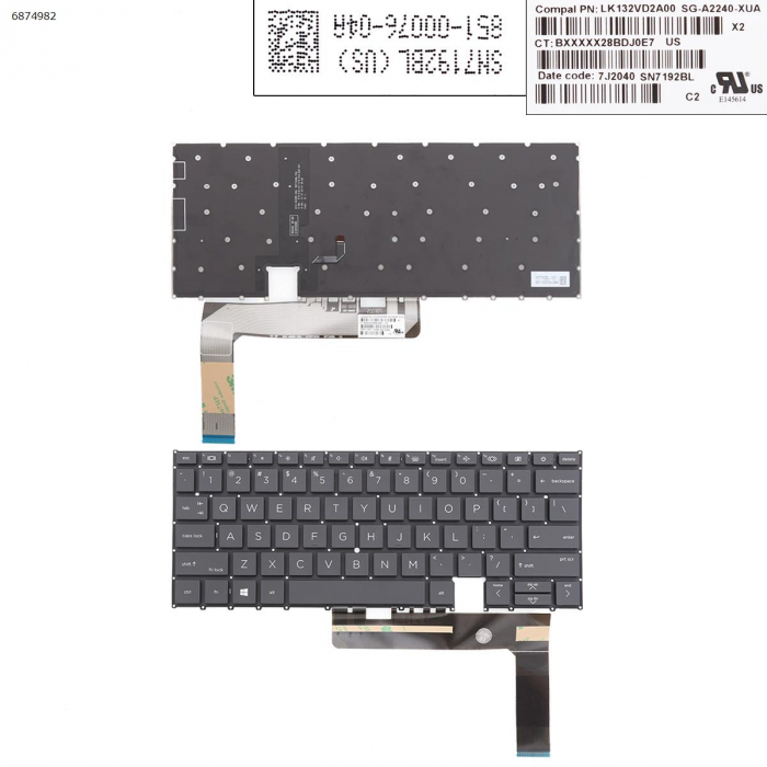 Tastatura Laptop HP EliteBook X360 1030 G8 iluminata