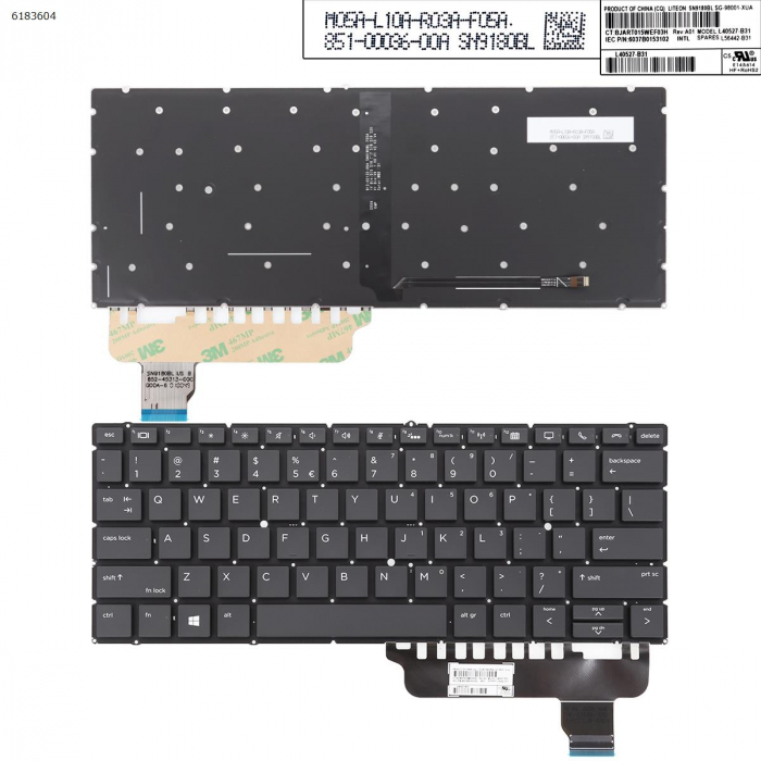 Tastatura Laptop HP EliteBook x360 830 G6 iluminata