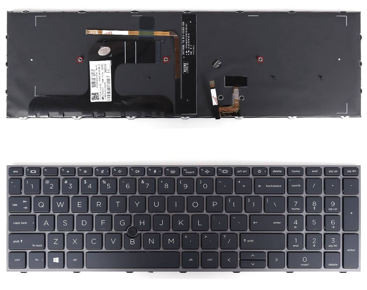 Tastatura Laptop HP Zbook Fury 15 G8 iluminata 15 inch - imagine 2