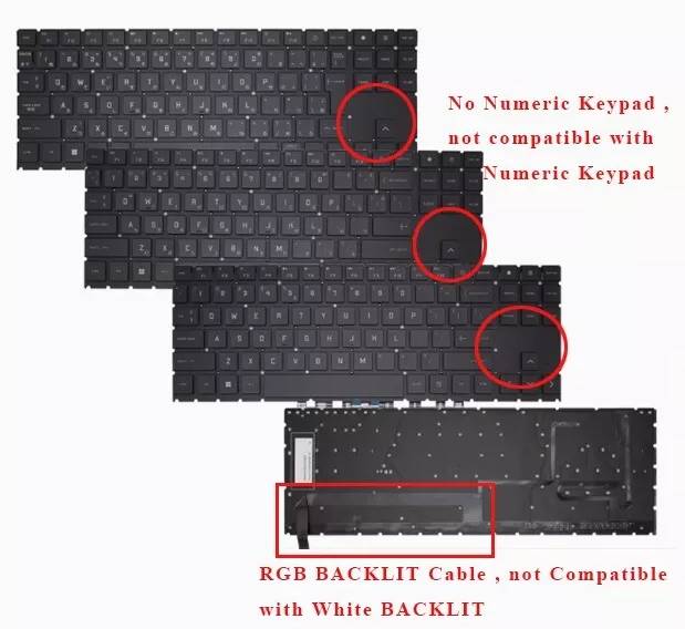 Tastatura Laptop HP OMEN 15-EK SERIES ILUMINATA