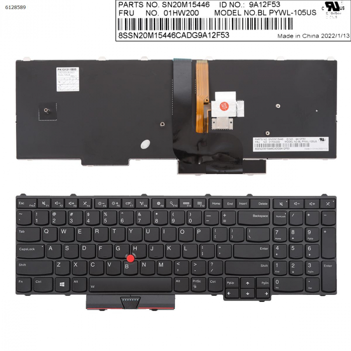 Tastatura Laptop IBM Lenovo Thinkpad P51 iluminata