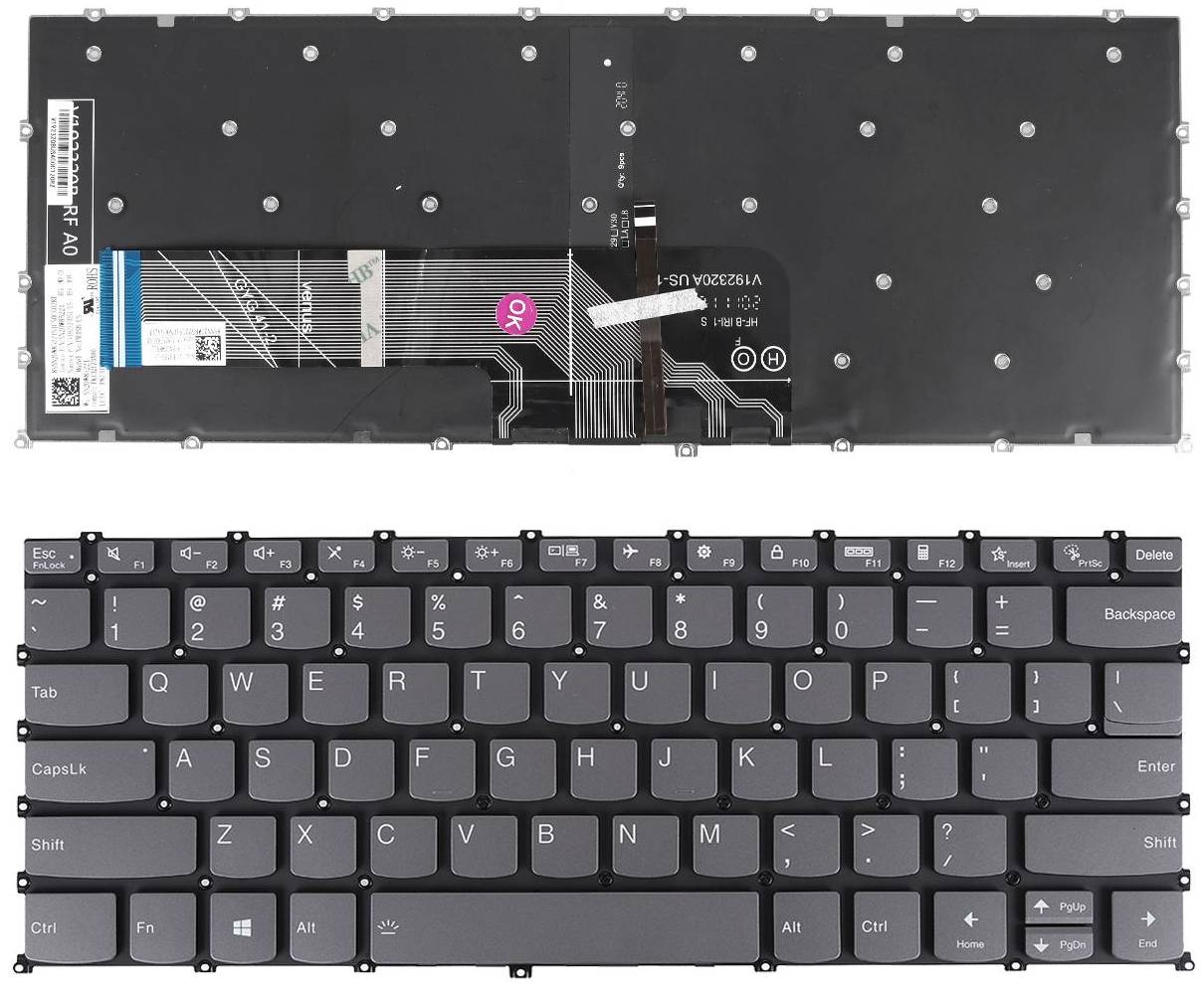 Tastatura Laptop Lenovo IdeaPad Flex 5-14ARE05 iluminata - imagine 4