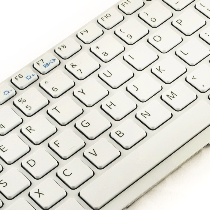 Tastatura Laptop Sony SVE151E11M alba cu rama - imagine 4