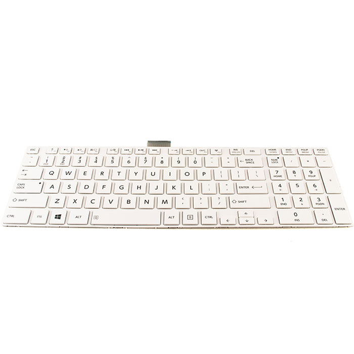 Tastatura Laptop Toshiba Satellite C55-A-142 alba - imagine 2