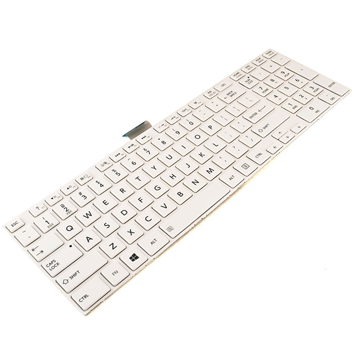 Tastatura Laptop Toshiba Satellite C55 alba