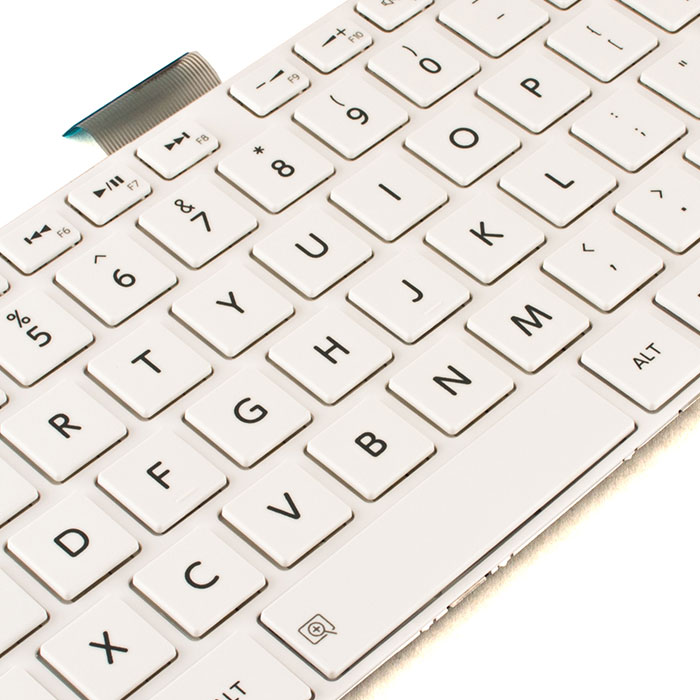 Tastatura Laptop Toshiba Satellite C55-A-142 alba - imagine 5